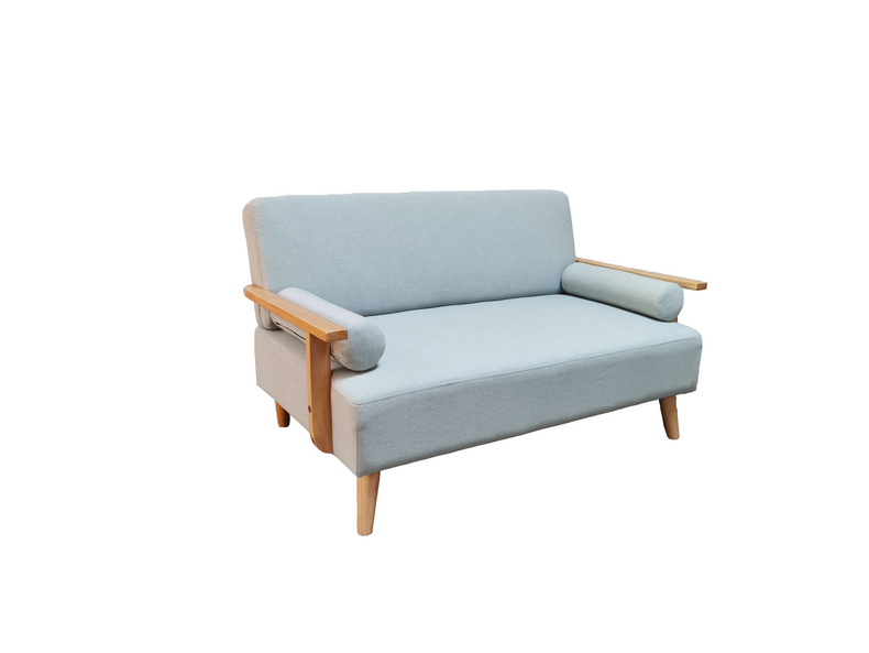 Modern Nordic Style Light Blue Fabric Sofa-RX01