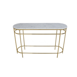 TS199028COT Italy Carrera marble console table