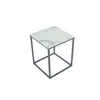 TS199005ET Tempered Glass with Marble Look End Table