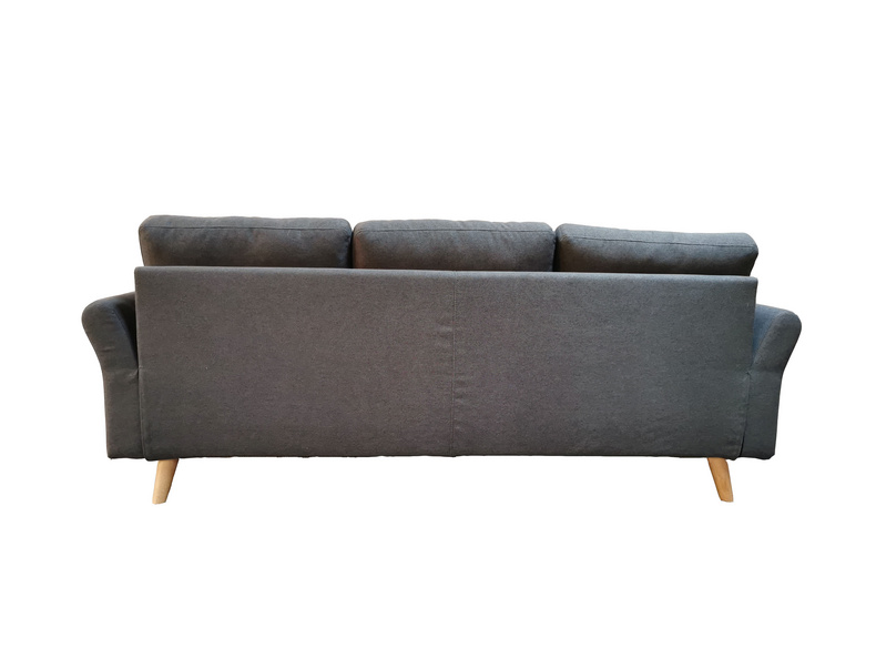 Modern Minimalsit L-shaped Grey Fabric Sofa-RX07