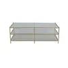 TS199024CT clear glass coffee table