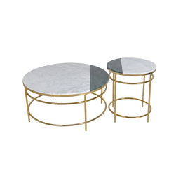 TS199028 Carrera + India marble green coffee/end table