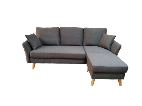 Modern Minimalsit L-shaped Grey Fabric Sofa-RX07