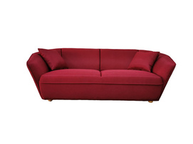 Modern Wine Red Fabric Sofa-RX05