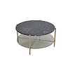 TS199043CT  black marble/ PU +clear glass