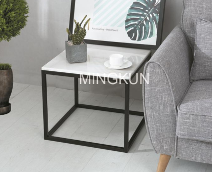 Metal Frame Marble End Coffee Table