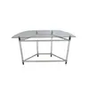 TS199049COT Clear glass top acrylic legs console table