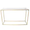 TS-1340ST  Italia Marble top golden frame Console Table