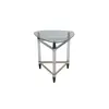 TS199049ET clear glass top acrylic end table