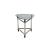 TS199049ET clear glass top acrylic end table