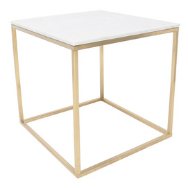 TS-1340ET-J Italia Marble top golden frame End Table