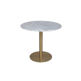 TS199064ET Carrera marble top gold brushed base ent table