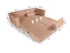 Multifunctional double sofa bed SFB002