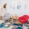 Leisure Sofa Chair Velvet Linen Accent Armchair