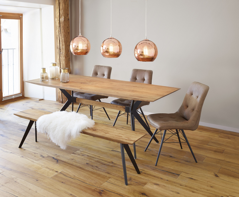 Cross Dining Table / Bench