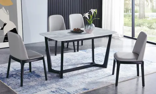 Modern Carrara Marble Dining Table