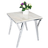 TS-179019-ET quartz stone chrome plating legs End Table