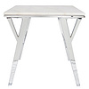 TS-179019-ET quartz stone chrome plating legs End Table