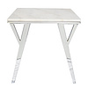 TS-179019-ET quartz stone chrome plating legs End Table