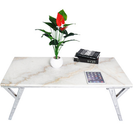 TS-179019-CT quartz stone chrome plating Coffee Table