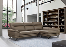 Modern Leather Fixed Sofa Bed-6376