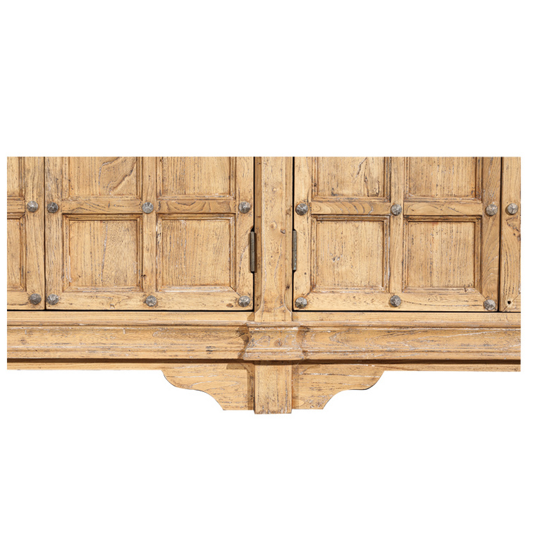 Solid wood sideboard with 4 doors