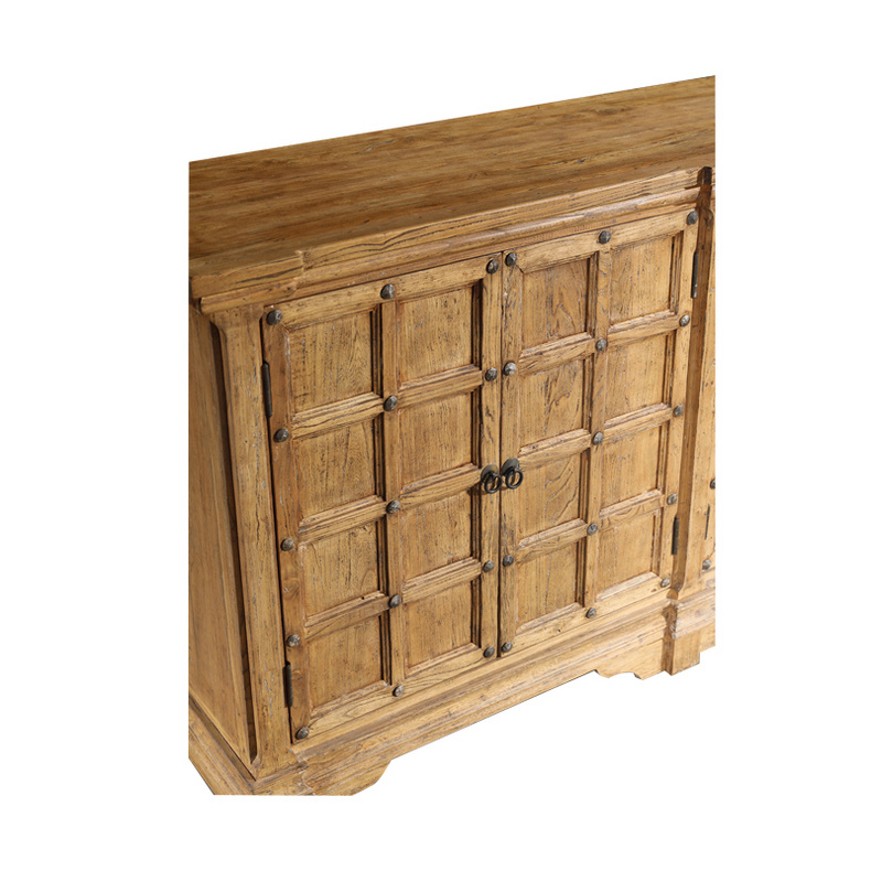 Solid wood sideboard with 4 doors