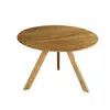 Reclcimed elm wood dining table with wooden base