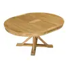 Round extension recycled elm dining table