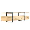 Recyclable elm wood  TV cabinet with multiple drawers
