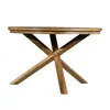 Original ecological recyclable elm cross-leg dining table