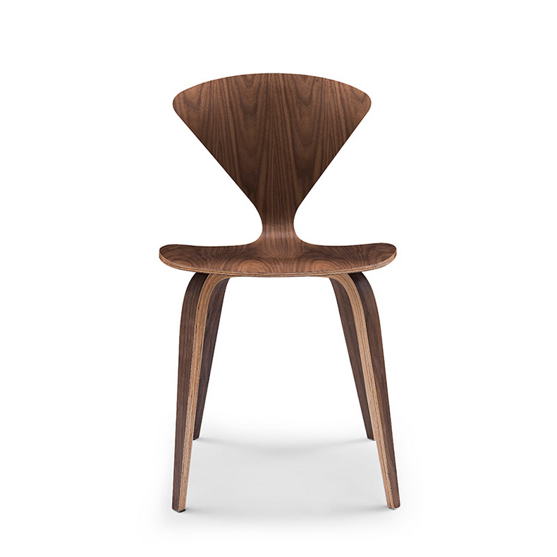 Modern Dining Chair With Walnut Panel For Dining Room Cherner Chair