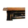 Original ecological distressed black lacquered old pine side cabinet