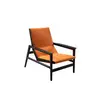 Modern Leather Sofa Chair Solid Wood Leg Lounge Chair For Living Room And Hotel