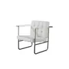 Metal Frame Chair Leisure Chair With Genuine Leather Hans Sofa Chair