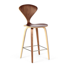 Solid Wood Walnut Dark Walnut Bar Chair For Commerical Bar Furniture