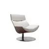 Modern Bentwood Living Chair Home Chair Recliner Leather Chair With Stool