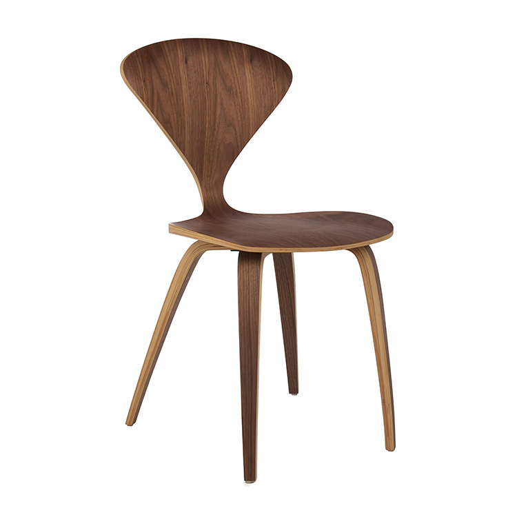 Modern Dining Chair With Walnut Panel For Dining Room Cherner Chair