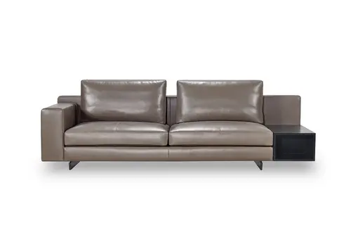 Living room 3 seaters leather sofa