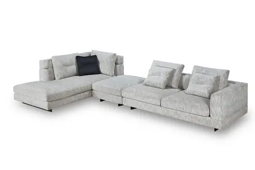 Living room slip cover fabric combination sofa