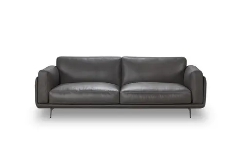Living Room 3 seater leather sofa