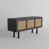 Living Room Furniture Simple rattan Style TV Stand Wood TV Cabine