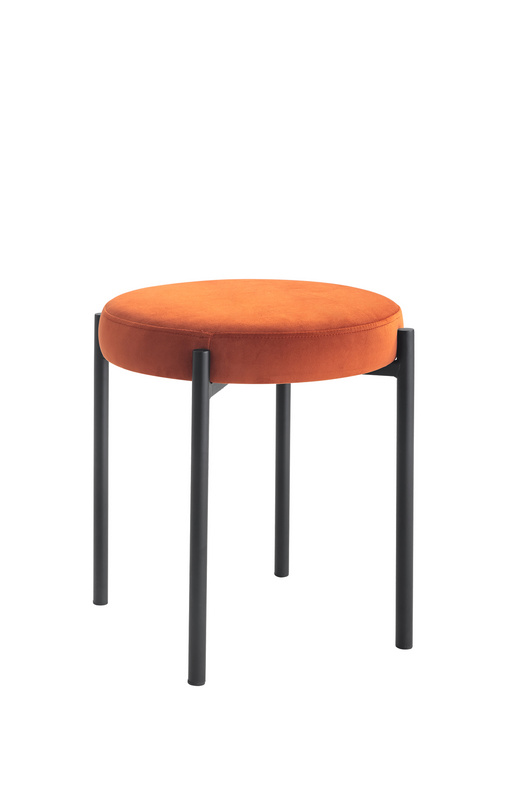 Nordic wrought iron stool household soft surface small stools can be stacked cloth art table stool chair DC -300