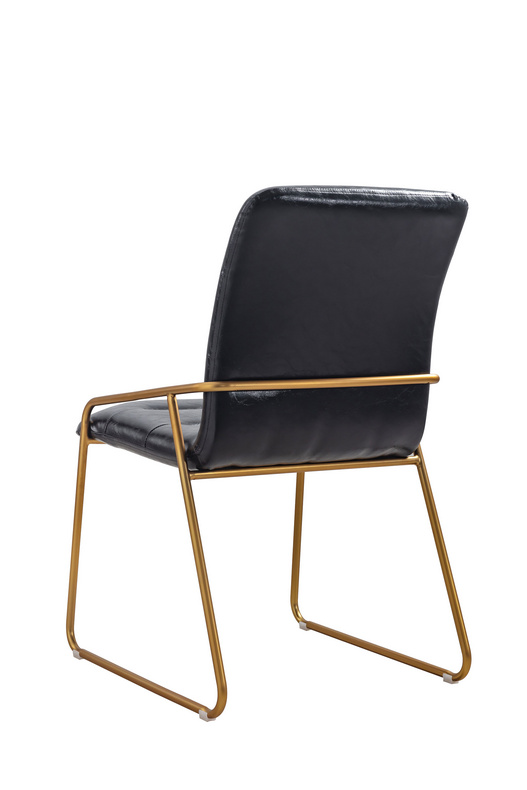 Leather retro dining chair black leather industrial wind high back iron art single chair modern restaurant combination DC-257 dining chair