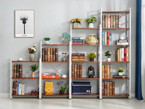 living room books and decoration  shelf