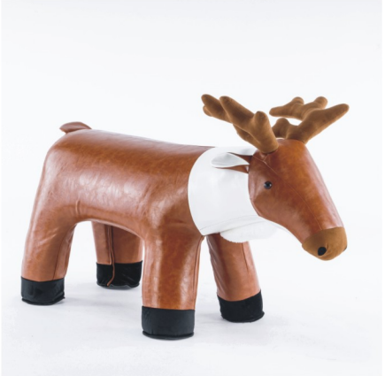 XM-8060 Children Leather Deer Ottoman