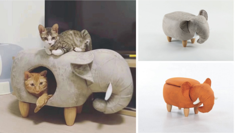 XM-8004A Jixiang Elephant Ottoman