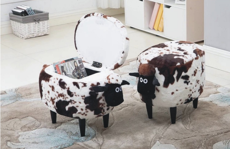 XM-8034 Cute Sheep Storage Ottoman