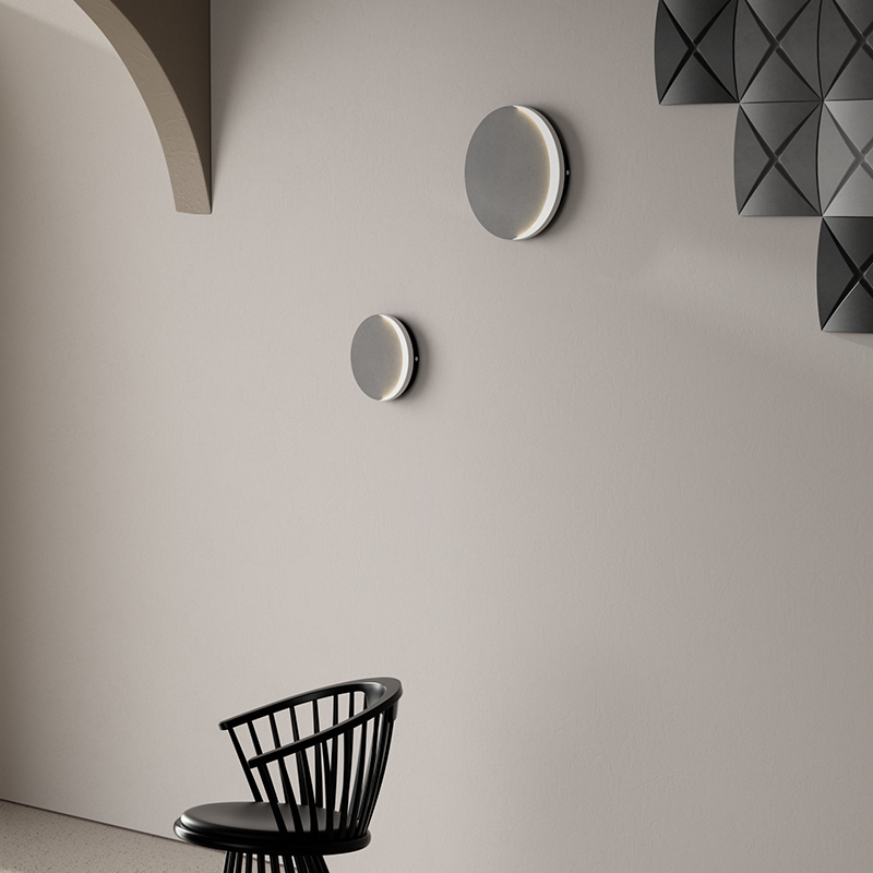 LED source can be dimmed gray color custom interior outdoor wall lamp light lamps