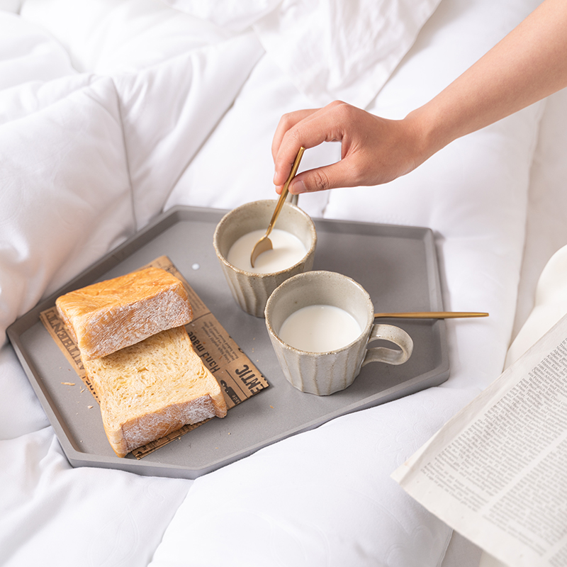 Modern style nordic custom european Storage decorative grey tray decorated bedroom dish tray